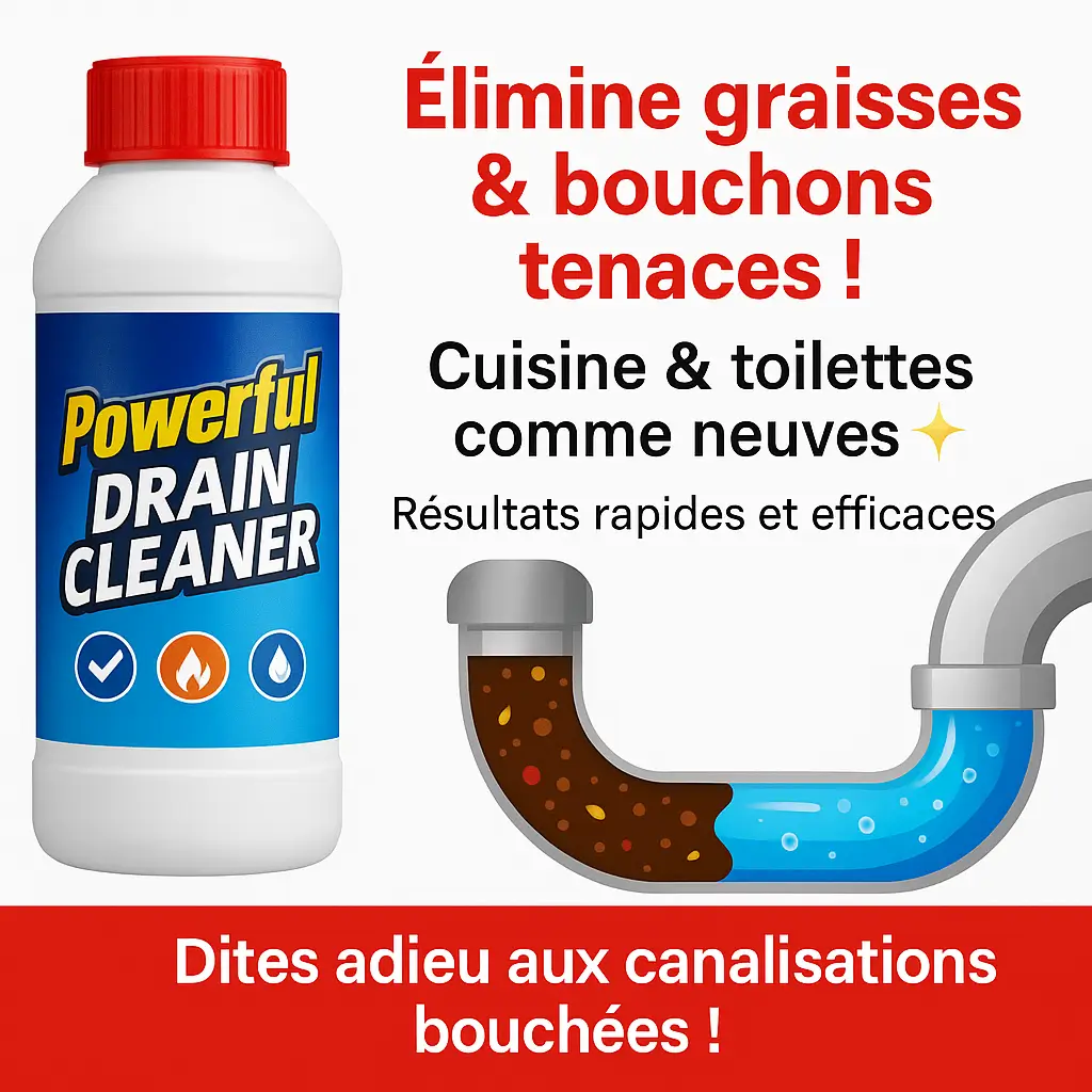 ✨ Poudre Magique Déboucheur – Adieu aux canalisations bouchées ! 🚿